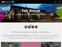 Tablet Screenshot of eshgroup.co.uk
